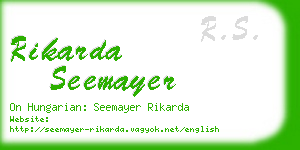 rikarda seemayer business card